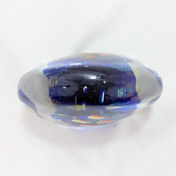 Murano? Style Glass Aquatic Fish Ocean Paperweight Sculpture Figurine - Picture 2 of 9